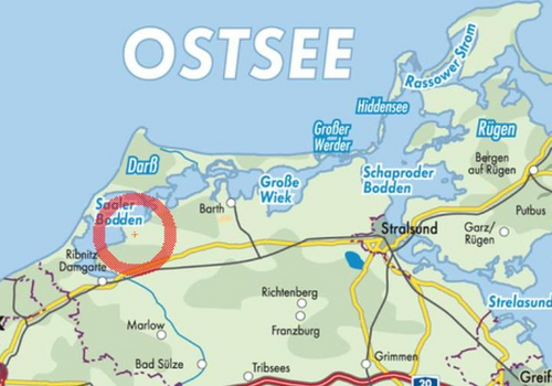 Lage zwischen Ostsee & Bodden 