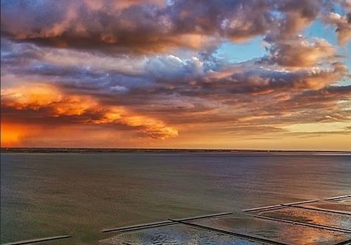 Wattenmeer Sonnenuntergang