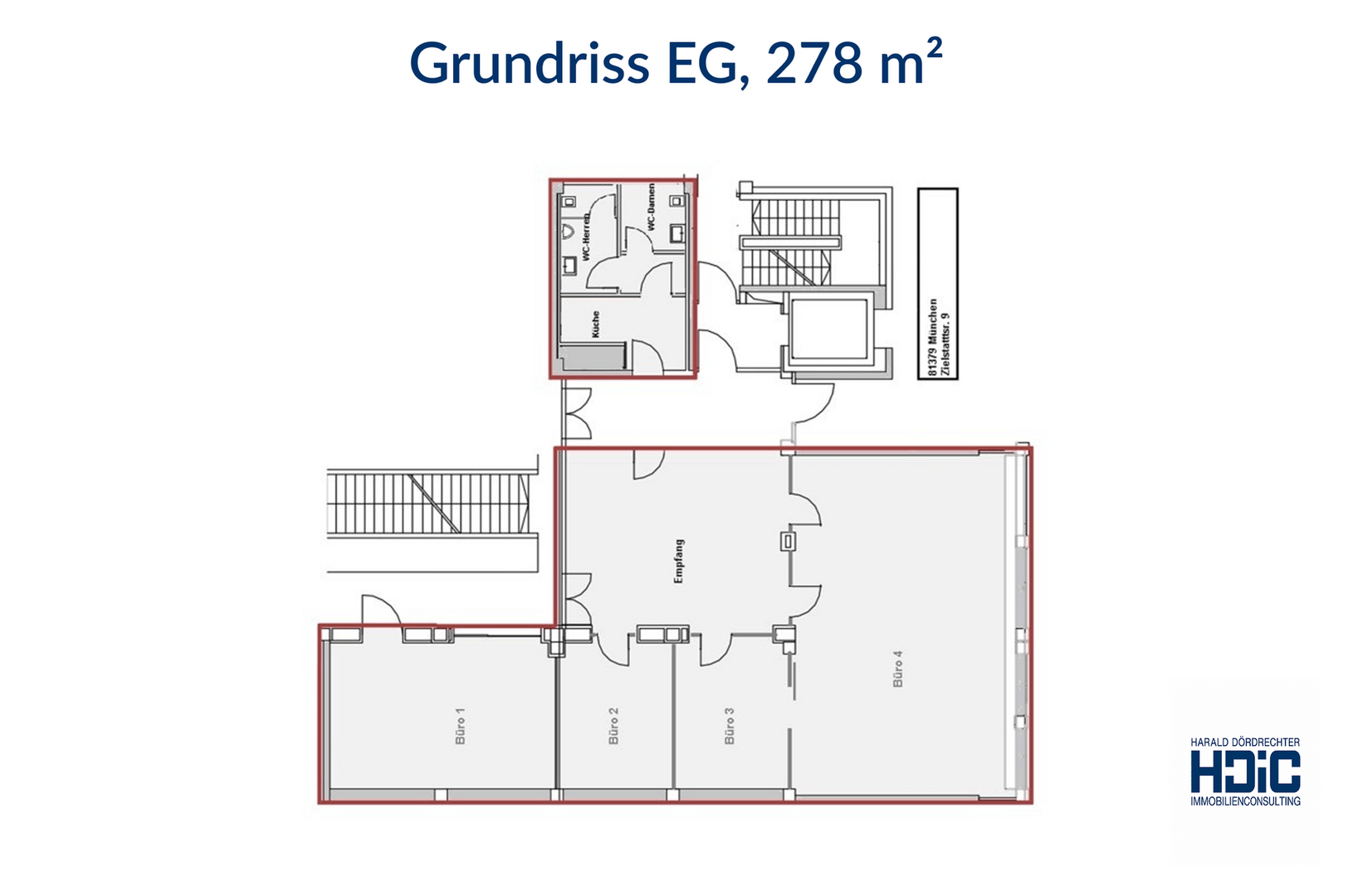 Grundriss EG, 278 m²