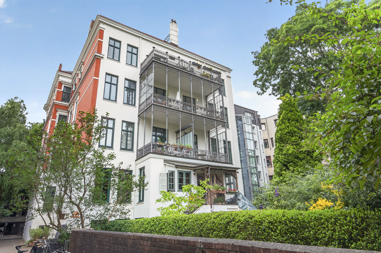 Gartenansicht des Hauses
