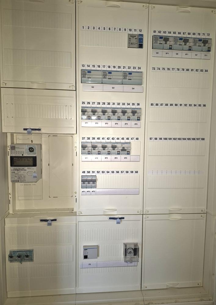 Zählerkasten mit digitalem Stromzähler