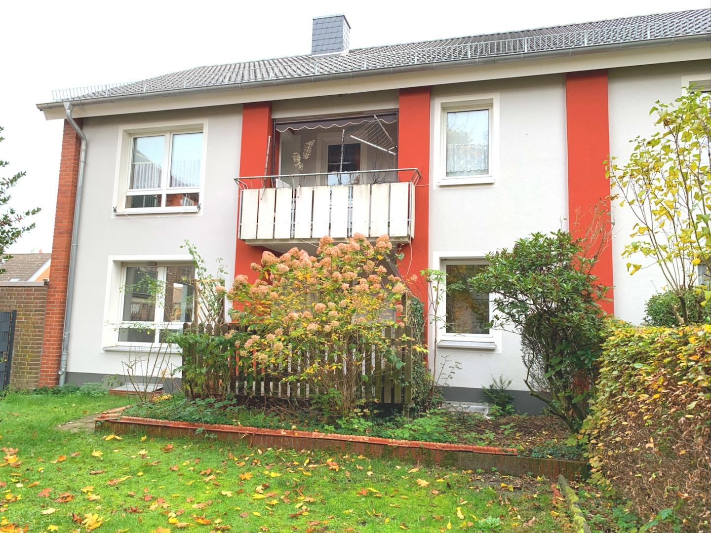 Anblick vom Garten aus