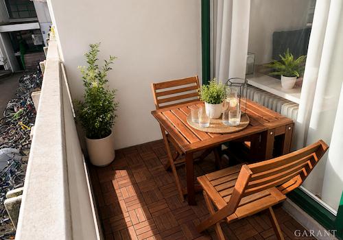 sonniger Balkon