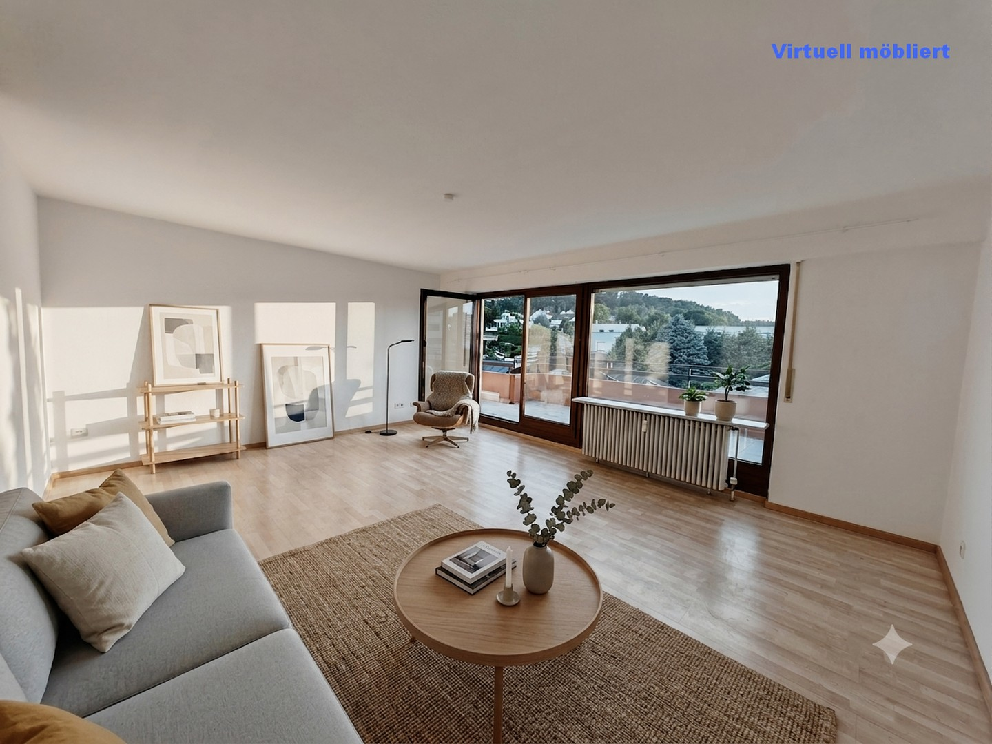 Wohnzimmer mit Möblierung