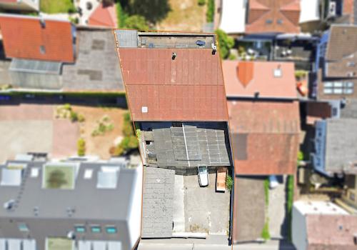 Das Grundstück von oben