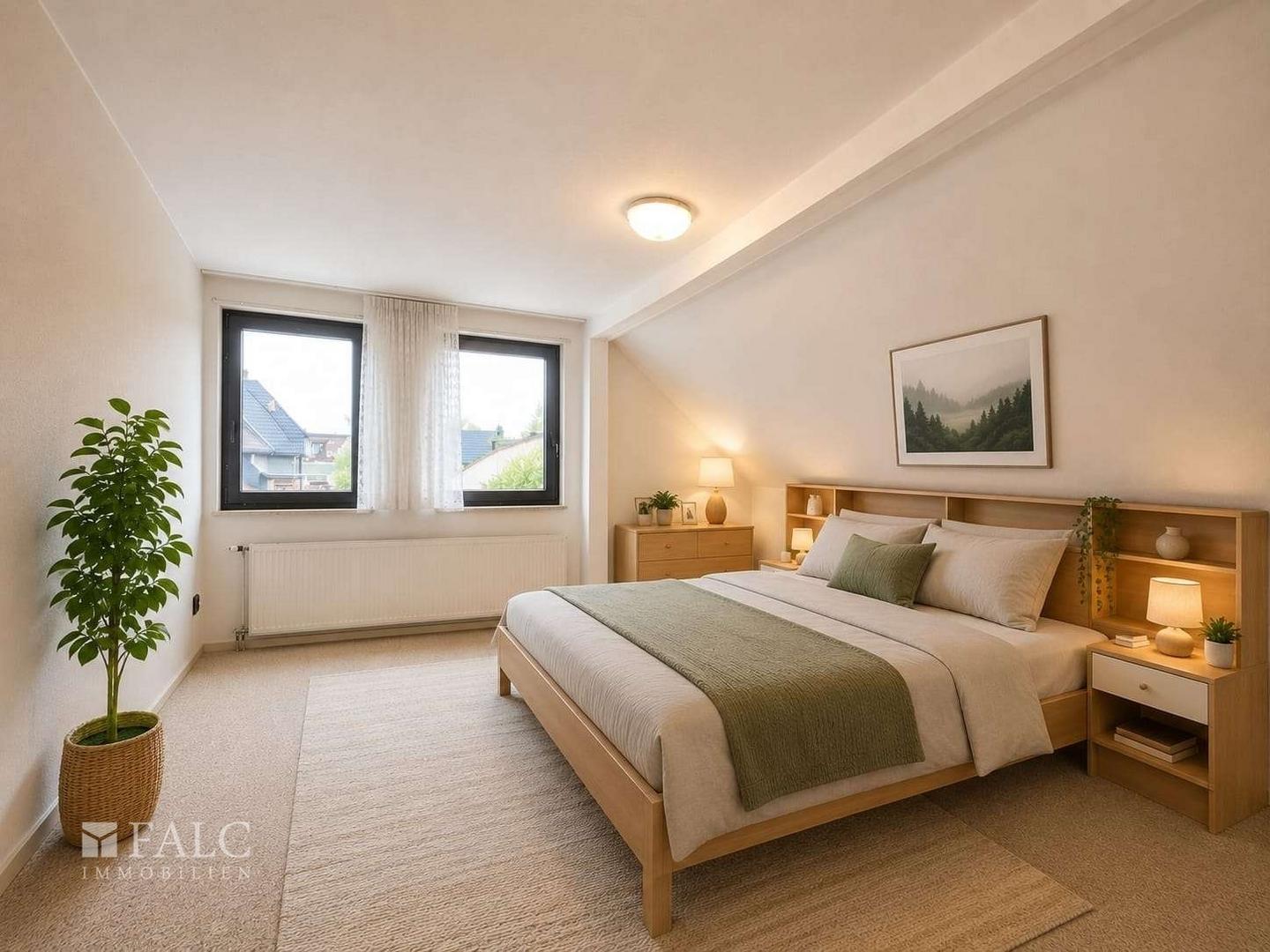 Schlafzimmer virtualisiert