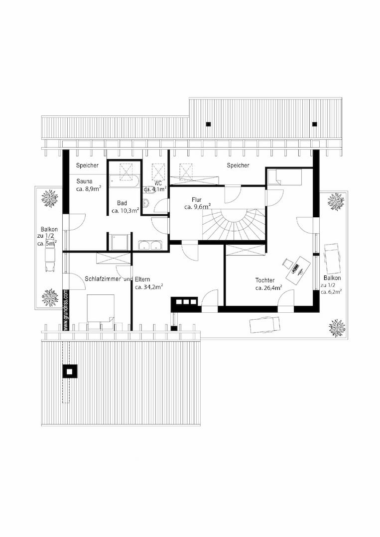 Grundriss Dachgeschoss