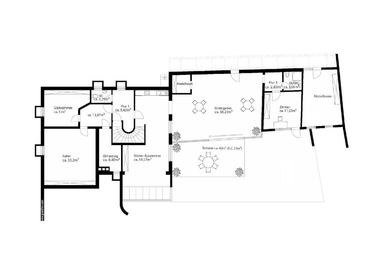 Grundriss Untergeschoss