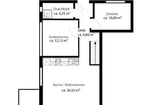 Grundriss EG umgebaut