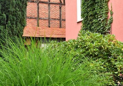 Gartenanlage Sicht Scheune