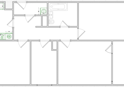 Grundriss mit Einrichtung