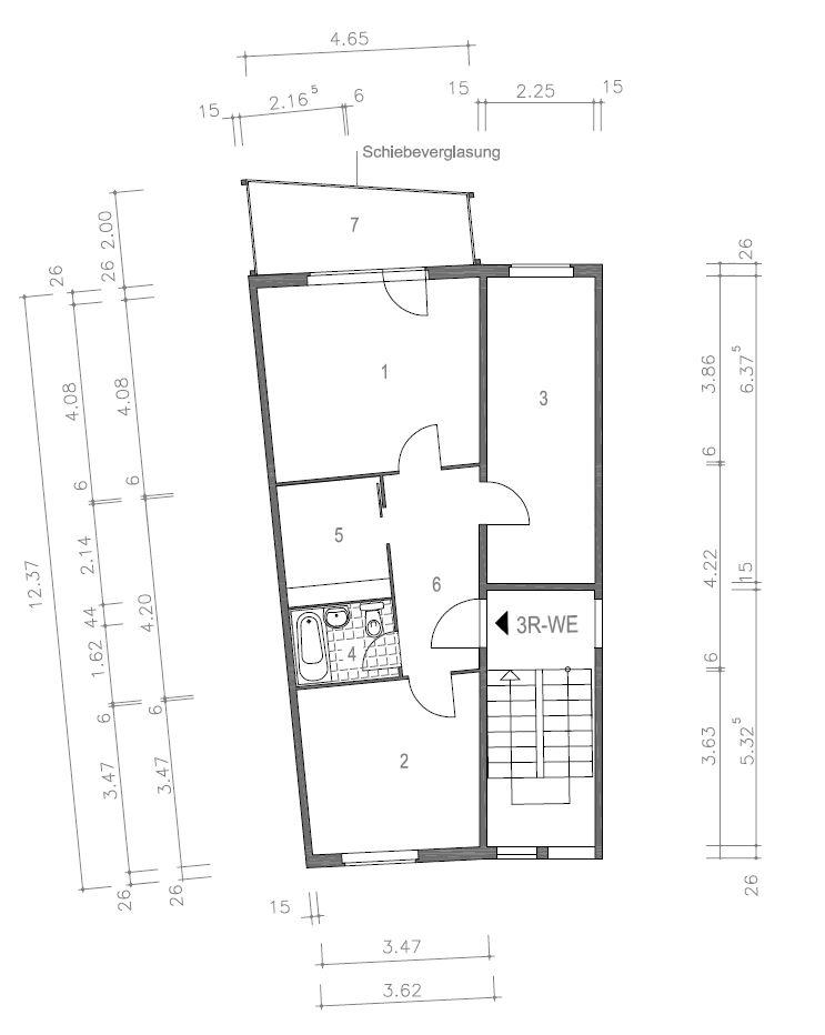 Grundriss (vermaßt)