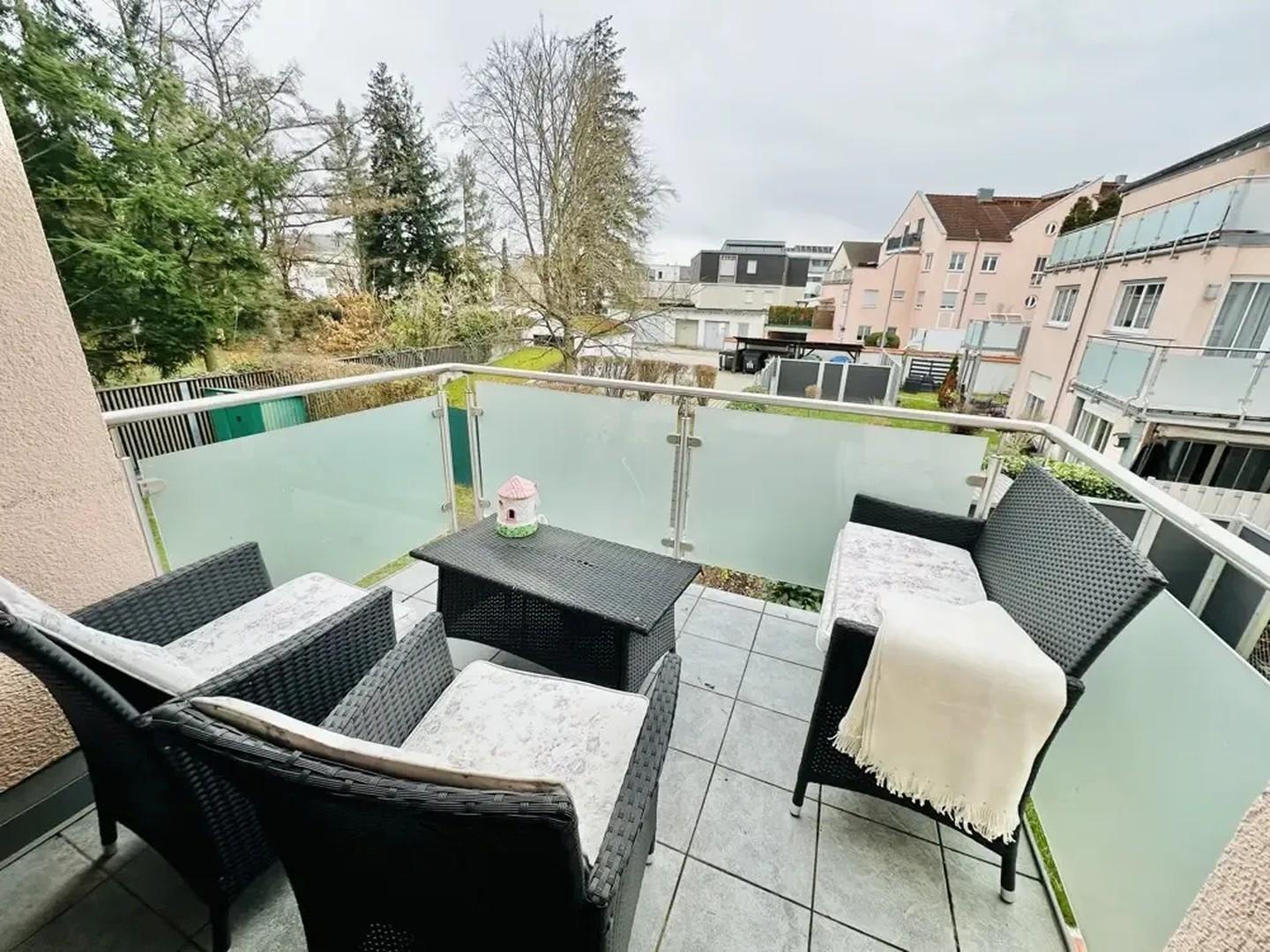 Balkon mit Südausrichtung