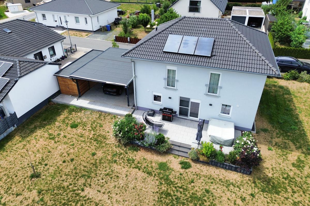 Ansicht von hinten Terrasse
