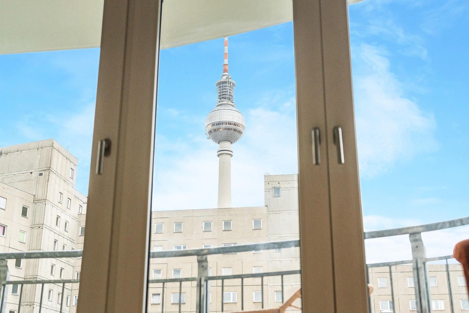 Blick aus Wohnzimmer