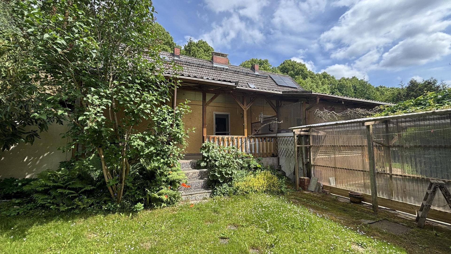 Terrasse rechts, Gartenansicht