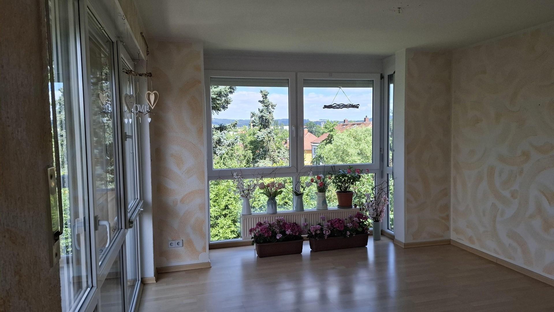 Wohnzimmer, große Glasfront