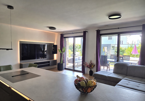 Blick Wohnzimmer