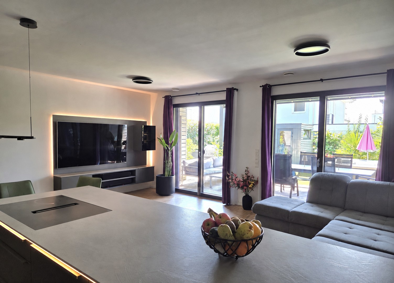 Blick Wohnzimmer
