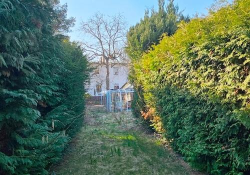Blick aufs Haus