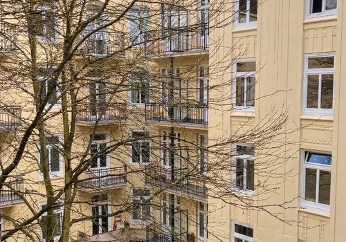 Blick aus dem Schlafzimmer