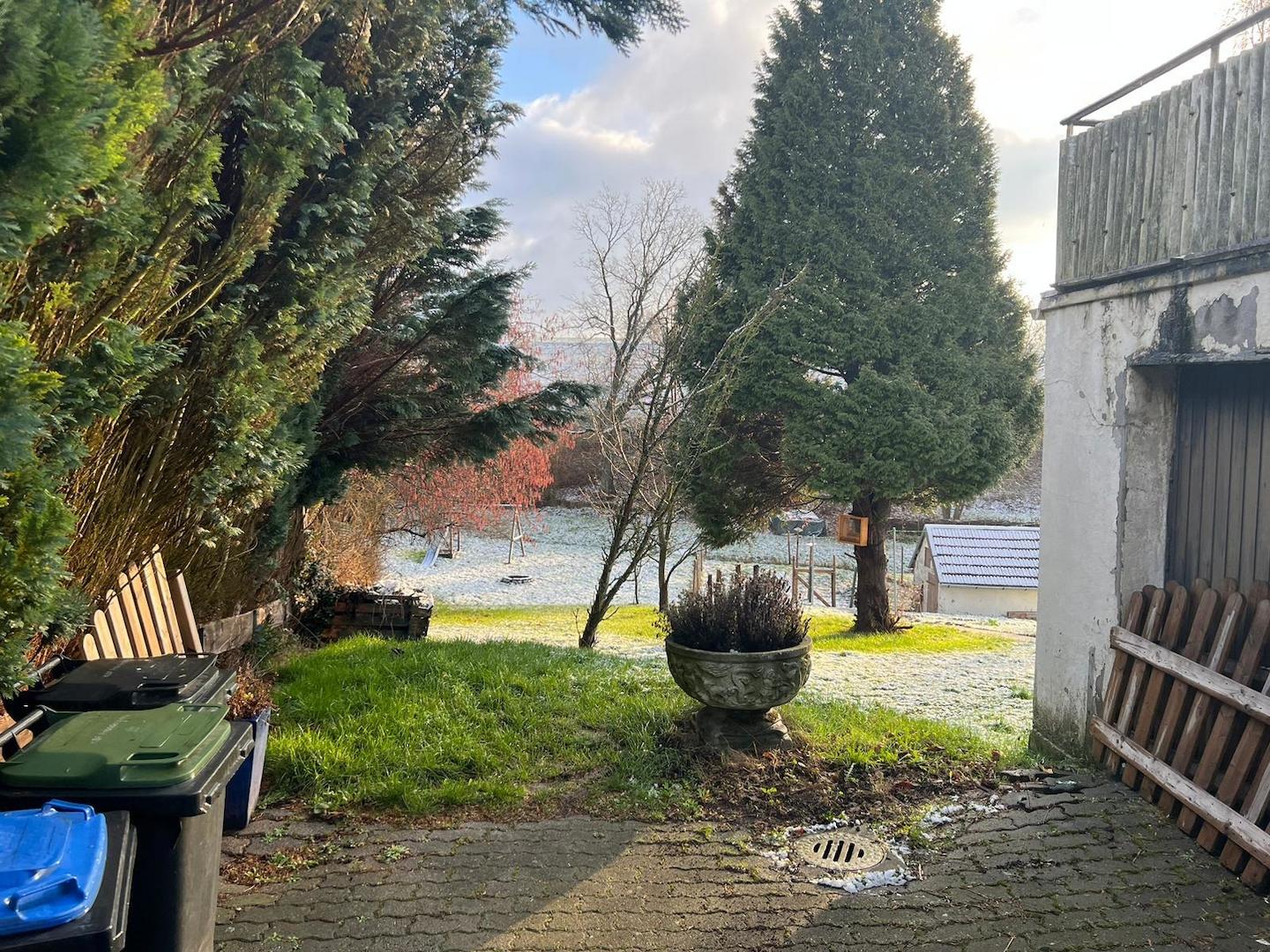 Garten im Winter