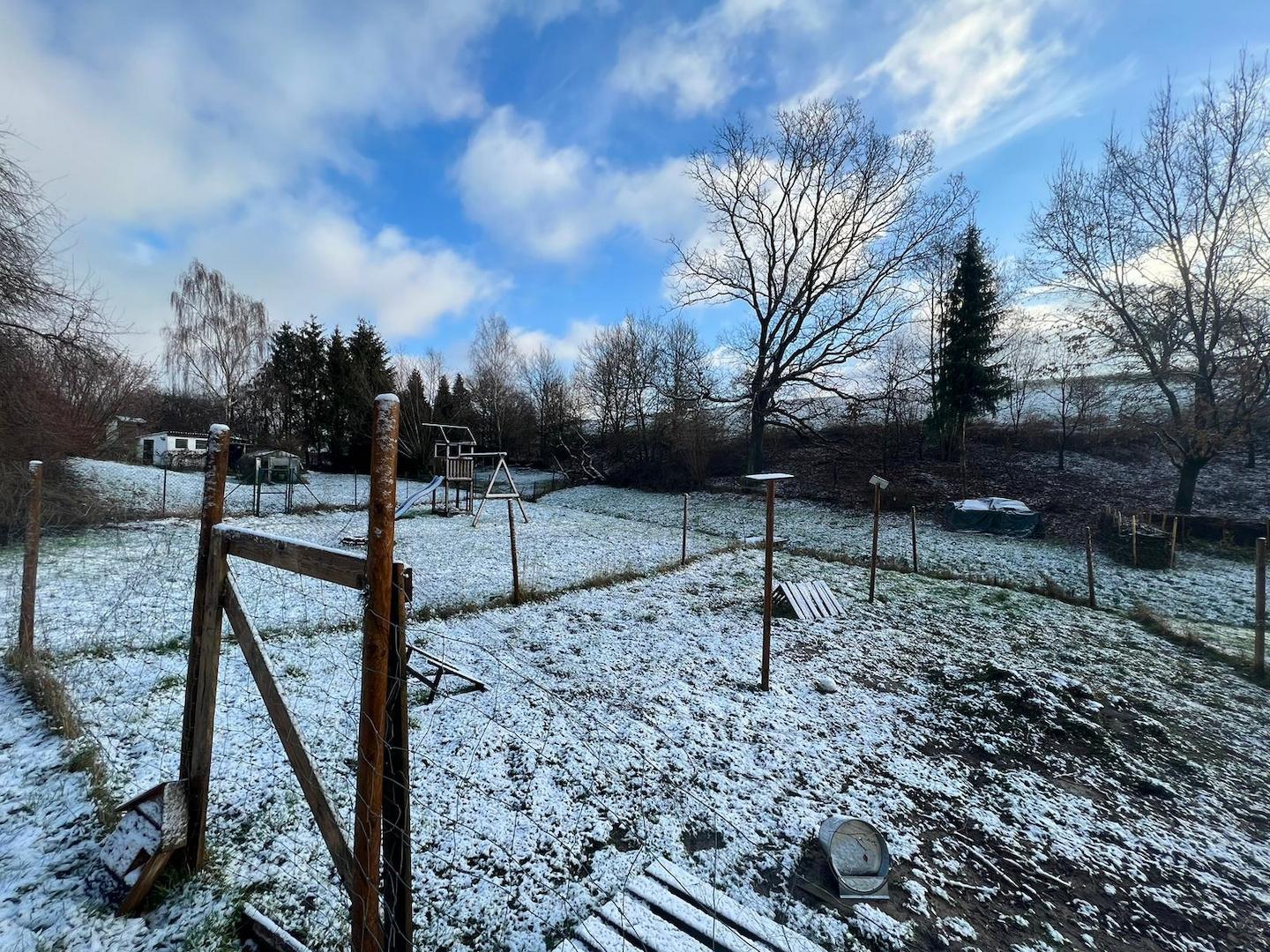 Garten im Winter