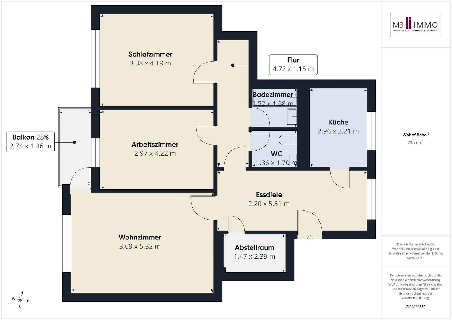 Wohnungsgrundriss