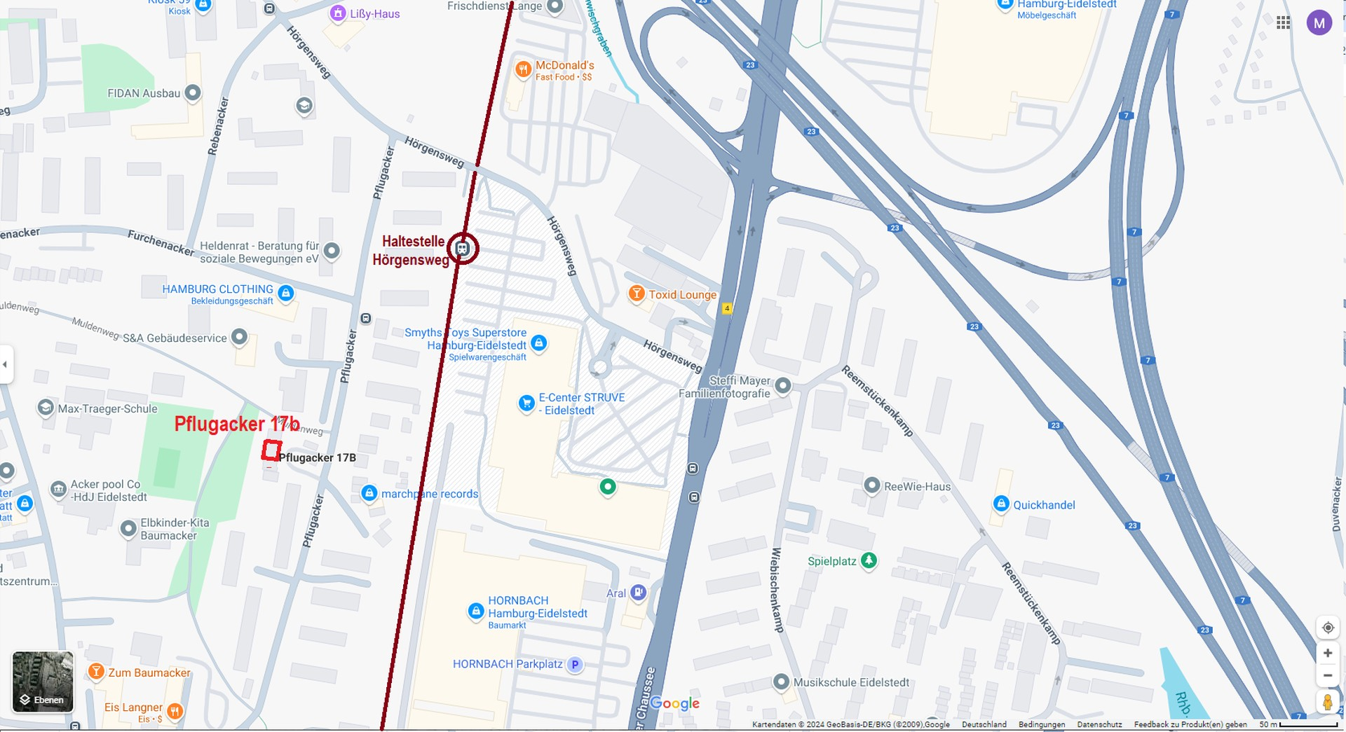 Lage Stadtplan Verkehrsanbindg