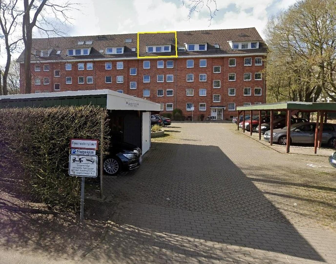 Strassenansicht Whg gelb