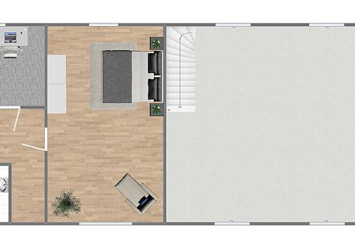 Grundriss Dachgeschoss (nicht maßstabsgetreu)