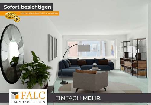 Wohnzimmer EG (virtuell möbliert)