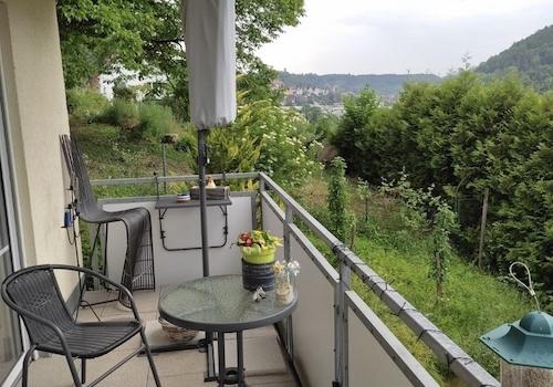 Blick vom Balkon