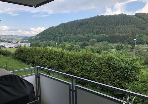 Blick vom Balkon