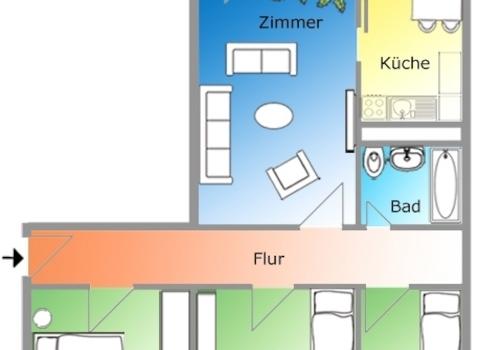 Grundriss 4 Raum rechts SN2