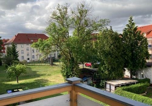 Blick vom Balkon