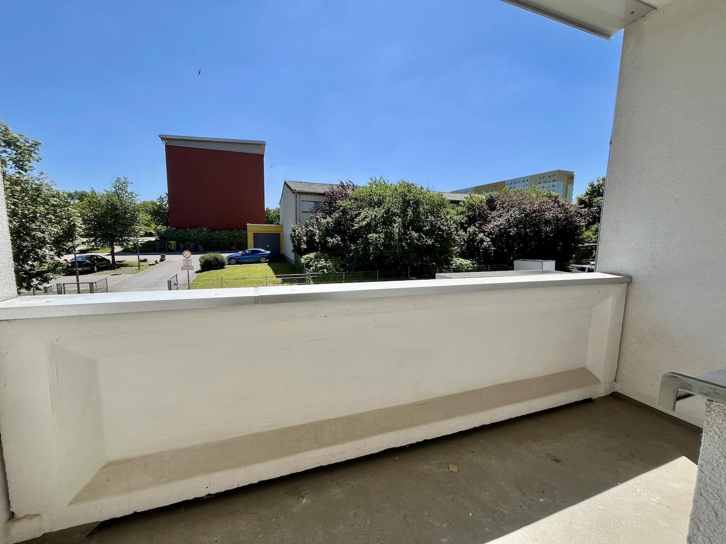Blick vom Balkon