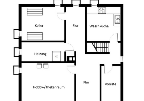 Grundriss - Kellergeschoss