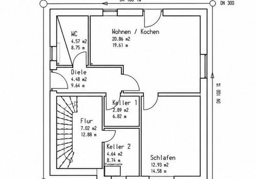 Grundriss Einliegerwohnung