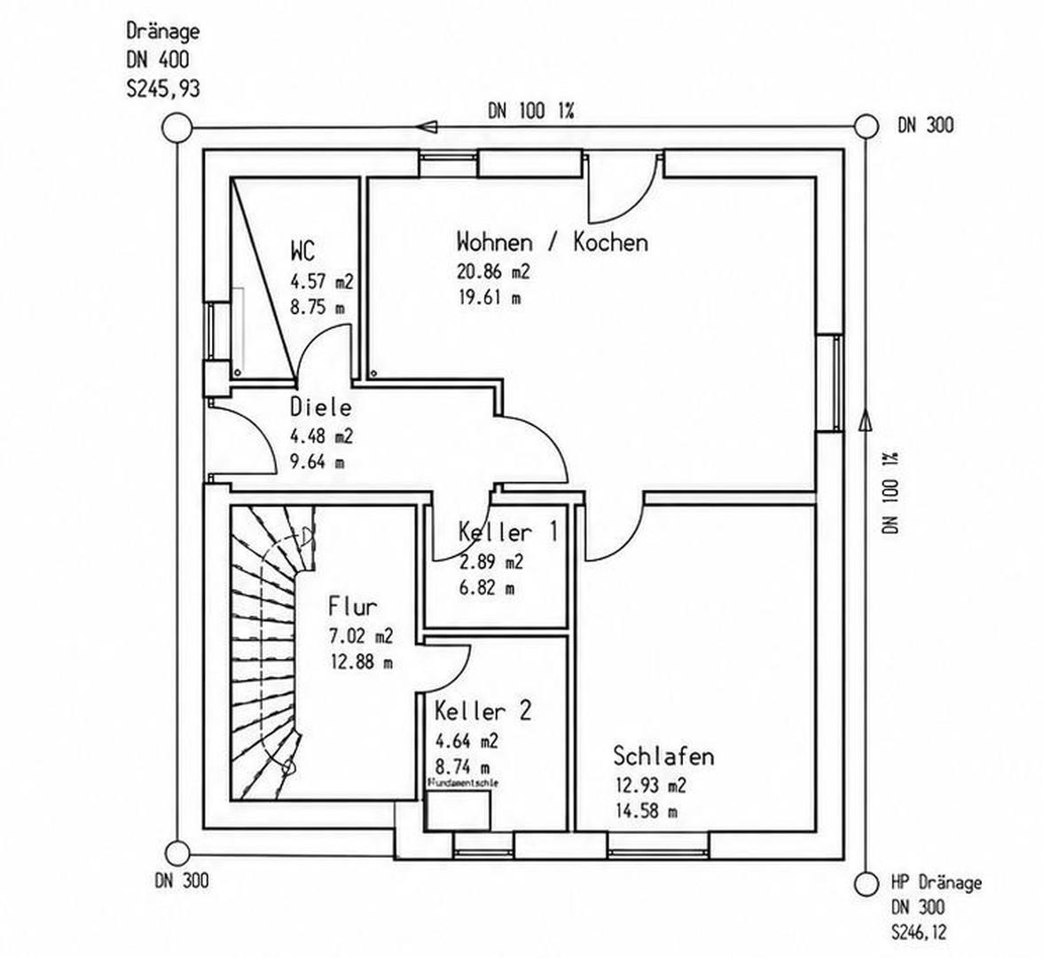 Grundriss Einliegerwohnung