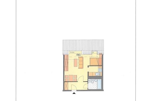 Grundriss mit Möblierung