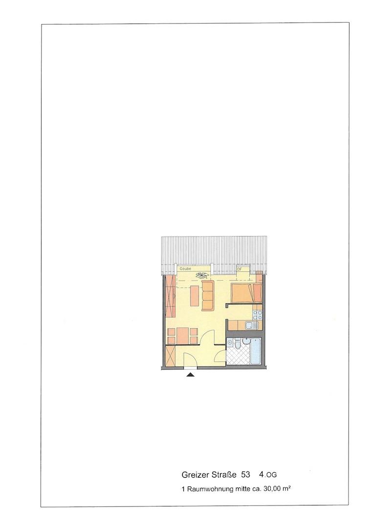Grundriss mit Möblierung