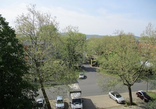 Blick vom Balkon