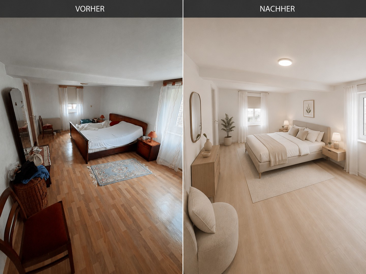 Schlafzimmer aktuell -KI Idee