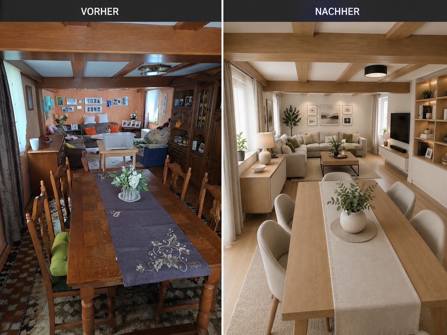 Wohnzimmer aktuell - KI Idee