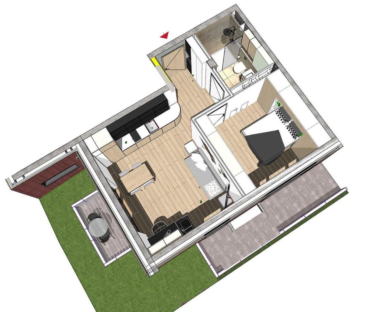 2-Zim_Garten-Wohnung
