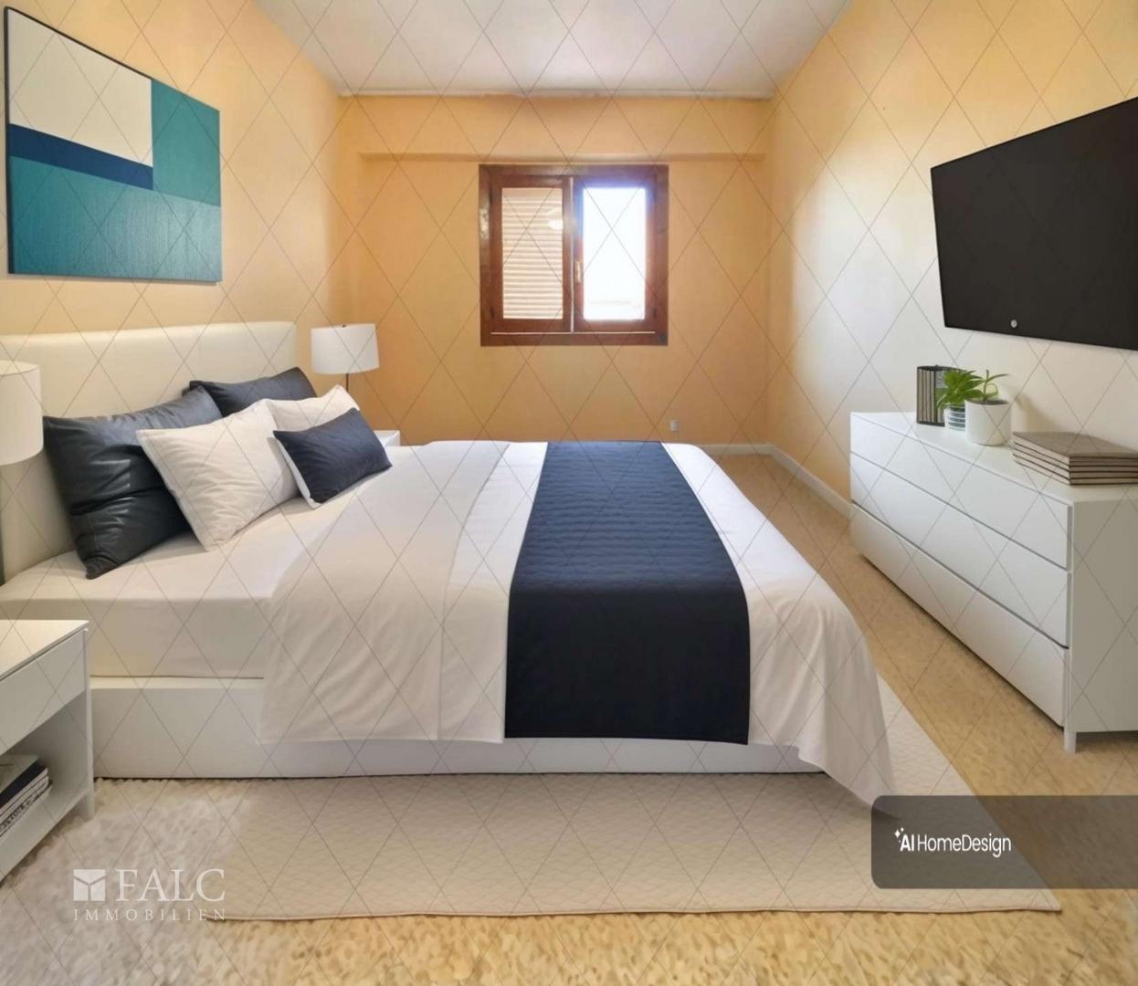 Schlafzimmer 1 digital verarbeitet
