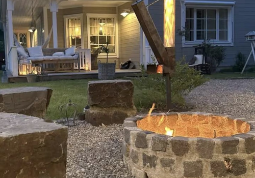 Feuerstelle im Garten