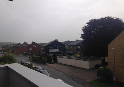 Blick vom Balkon