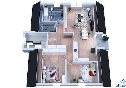 Grundriss in 3D